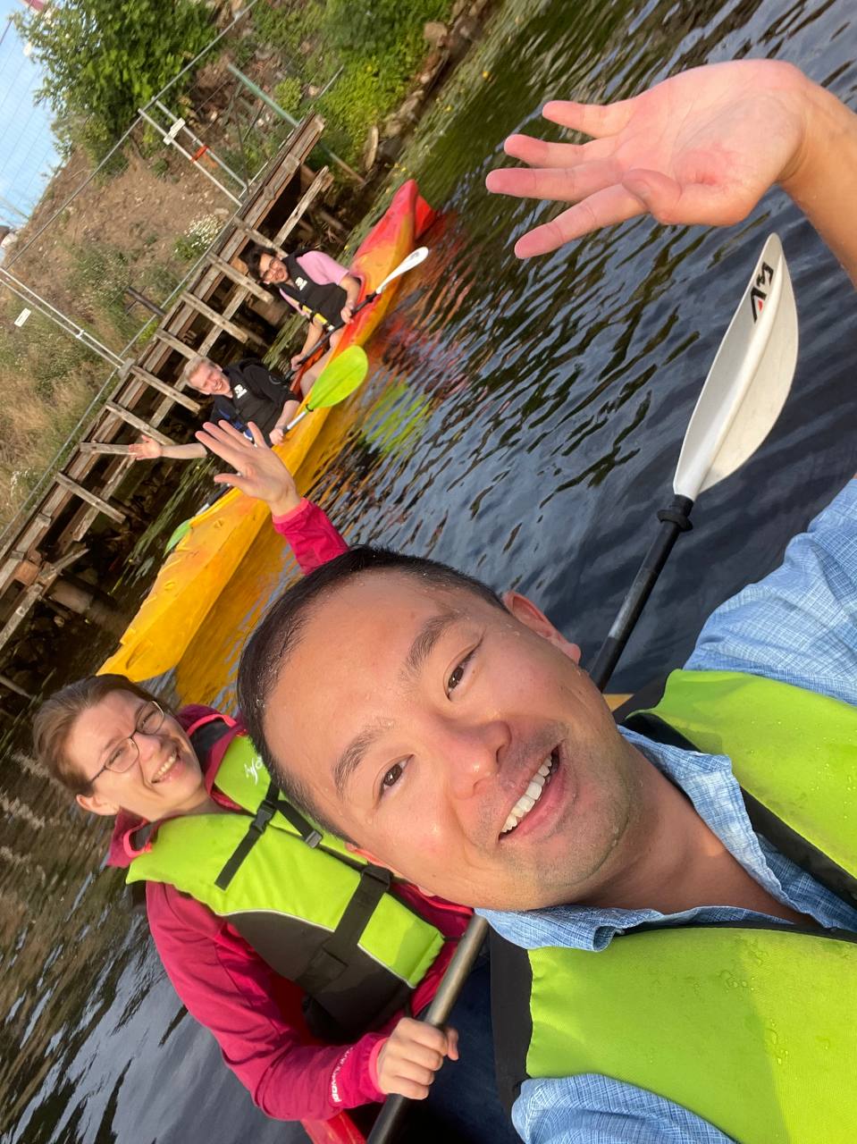 Faire du kayak sur la Daugava